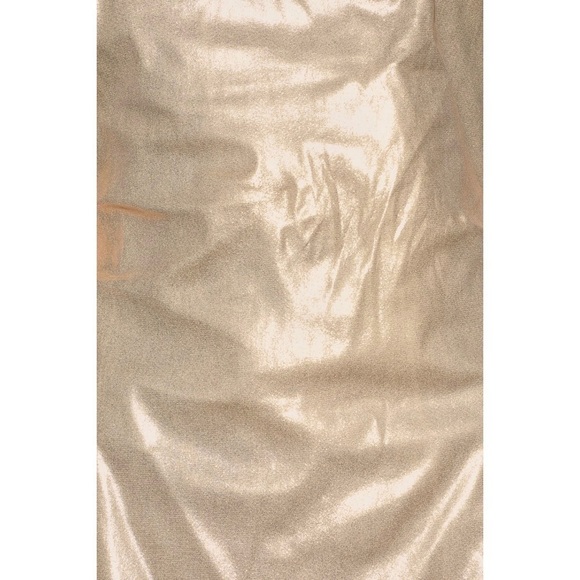 Lulu’s Love & Luxury Gold Metallic Midi Slit Dress - Picture 6 of 10